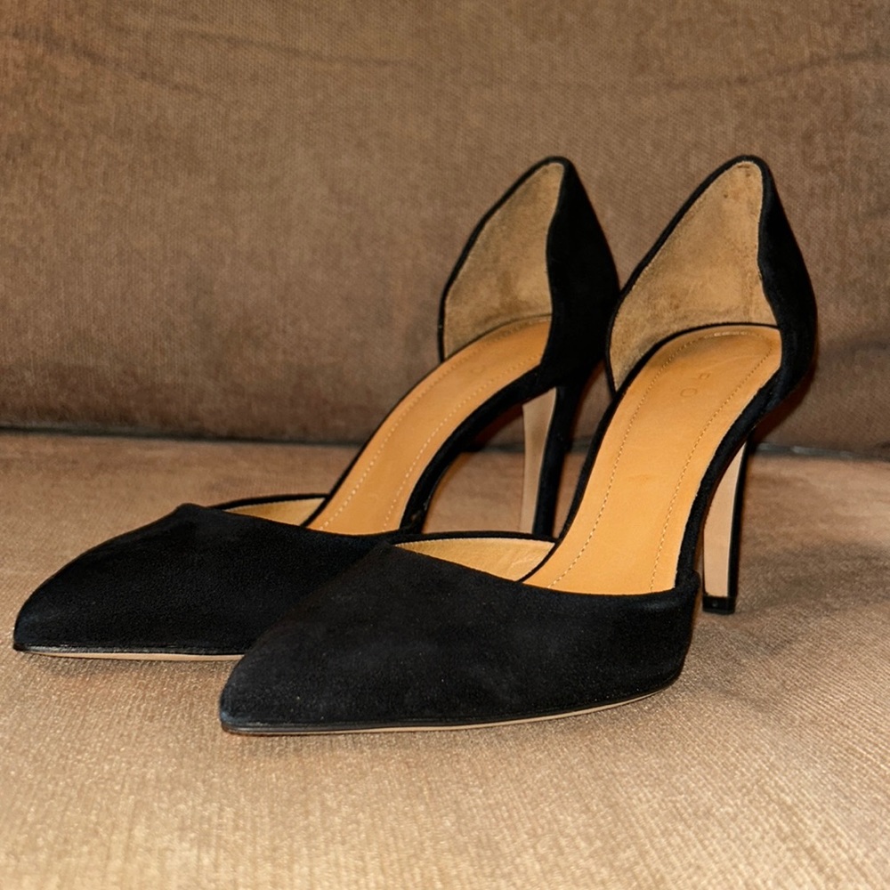 Iro Black Suede Heels